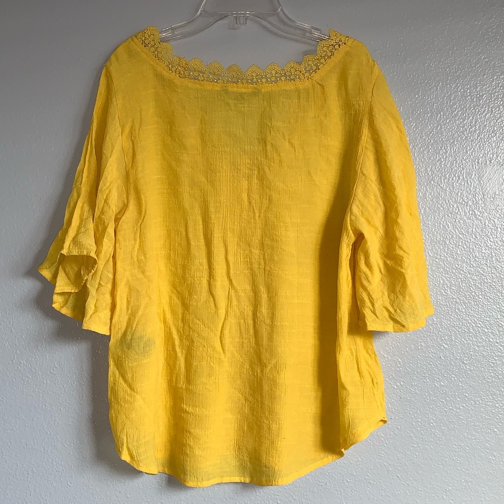 Unique Spectrum Yellow shirt. Lightly worn. L - Picture 2 of 2